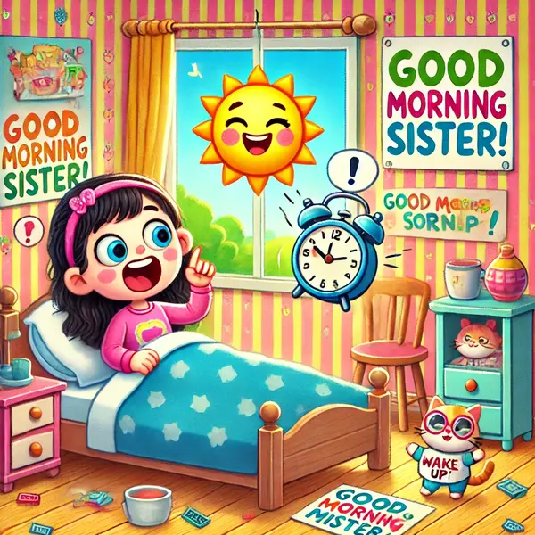 Funny Good Morning Wishes for Sister