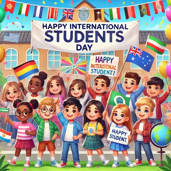 Happy International Students Day Wishes and Sayings for School Kids