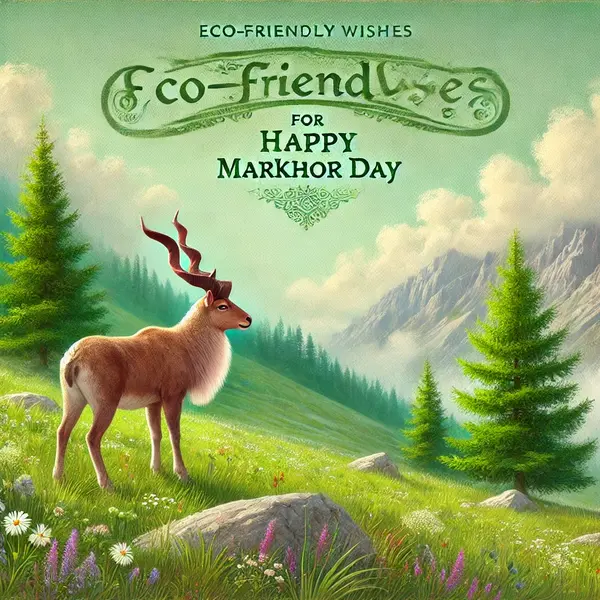 Eco-Friendly Wishes for Happy Markhor Day