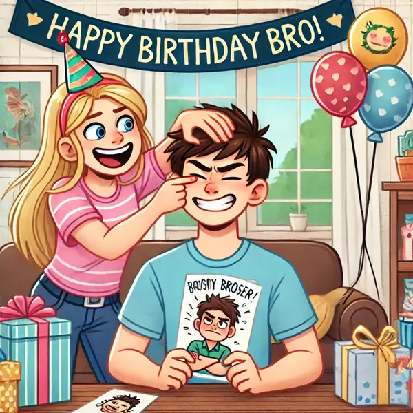 Sibling Jokes and Funny Wishes for Brother from Sister