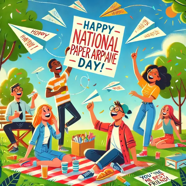 Happy National Paper Airplane Day Messages for Friends