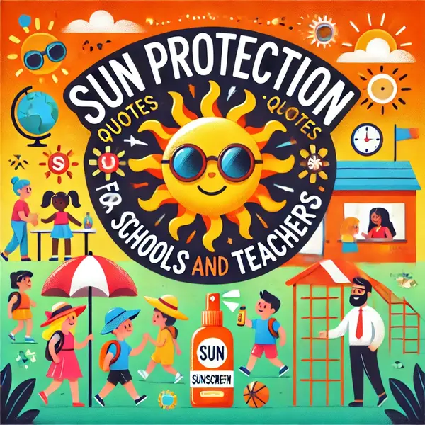 Sun Protection Quotes for Schools and Teachers