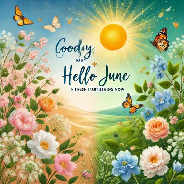 Goodbye May Hello June Quotes for a Fresh Start