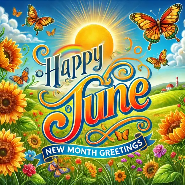 Happy June New Month Greetings