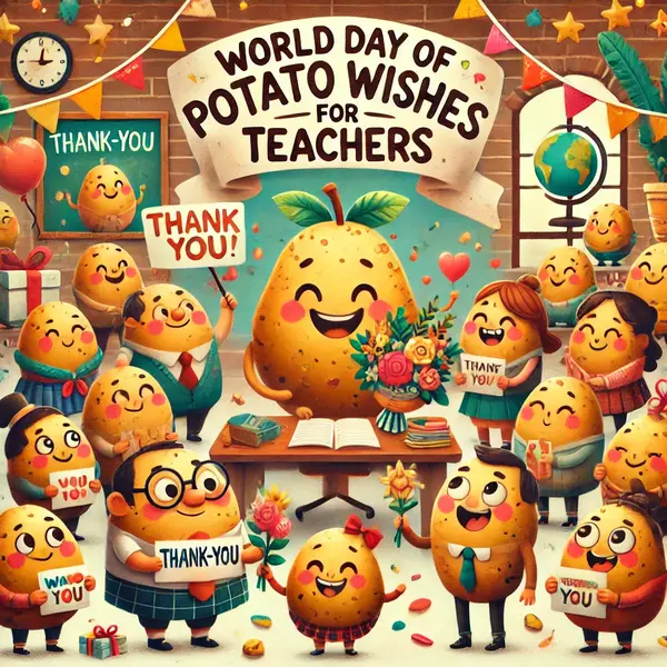 World Day Of Potato Wishes For Teachers