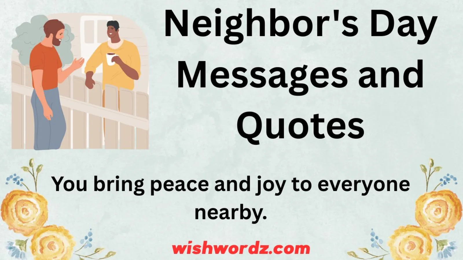 Neighbor's Day Messages and Quotes