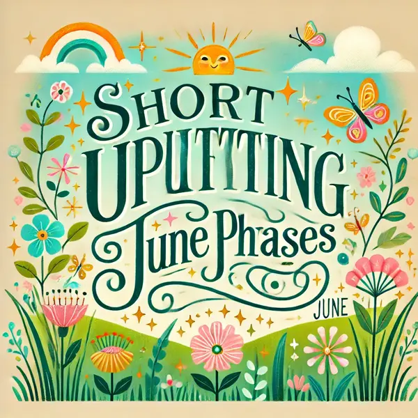 Short Uplifting June Phrases