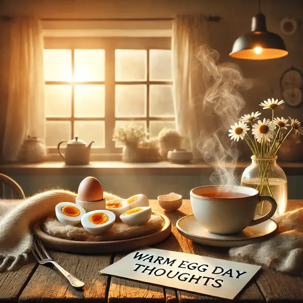 Warm Egg Day Thoughts For Morning Blessings