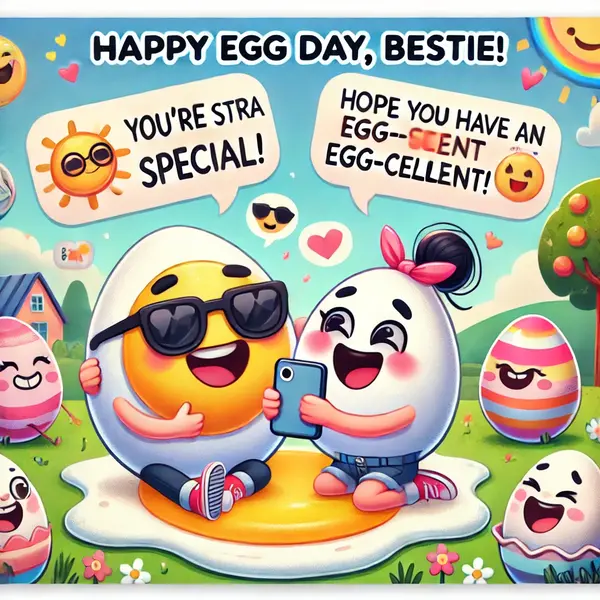 Funny Wishes To Text Your Bestie On Egg Day