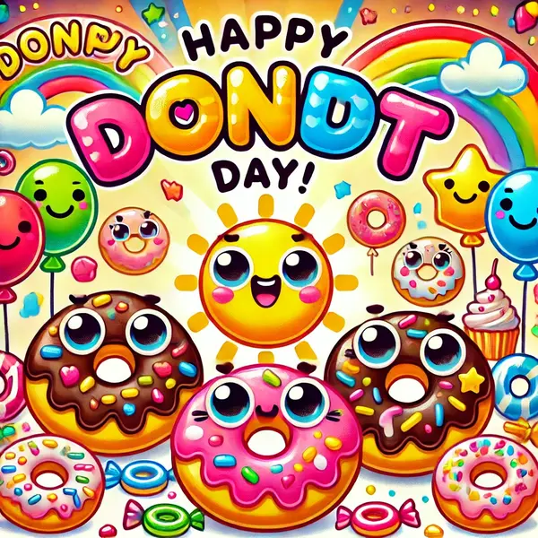Cute Donut Day Wishes For Kids