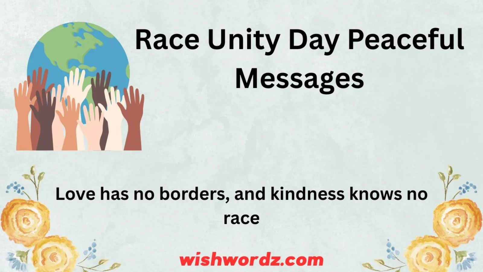 Race Unity Day Peaceful Messages