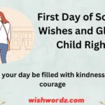 First Day of School Wishes and Global Child Right