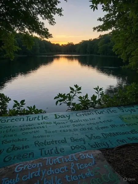 Green Turtle Day Messages For Environment Lovers