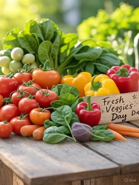 Inspiring Fresh Veggies Day Messages to Promote Healthy Living
