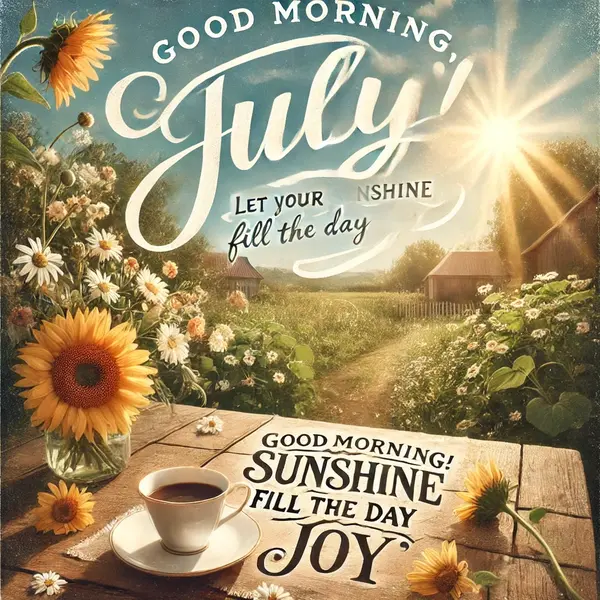 Short Good Morning Quotes for July
