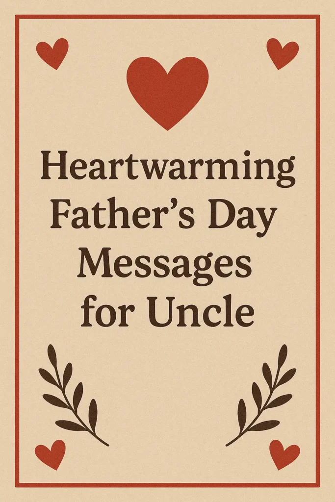 Heartwarming Fathers Day Messages for Uncle