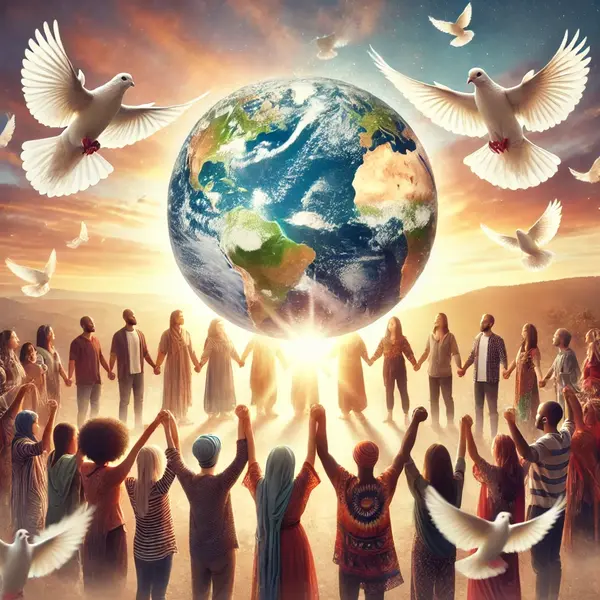 Beautiful wishes for unity and peace