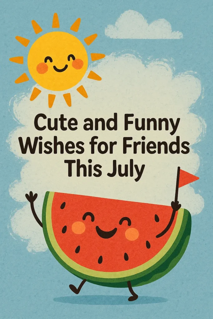 Cute and Funny Wishes for Friends This July