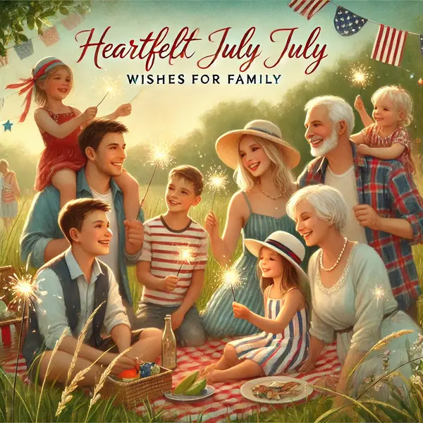 Heartfelt July Wishes for Family