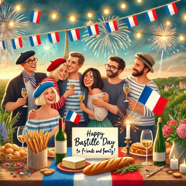 Bastille Day Messages for Friends and Family