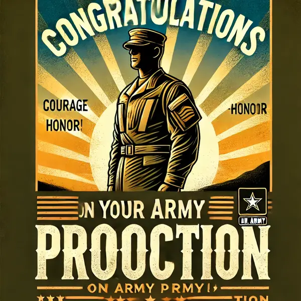 Inspirational Messages for Army Promotion