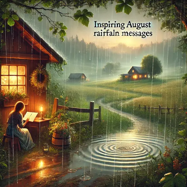Inspiring August Rainfall Messages