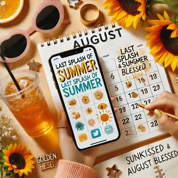 Short August Captions for Social Media