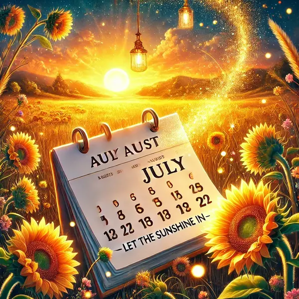 Summer Goodbye July Welcome August Sunshine Quotes