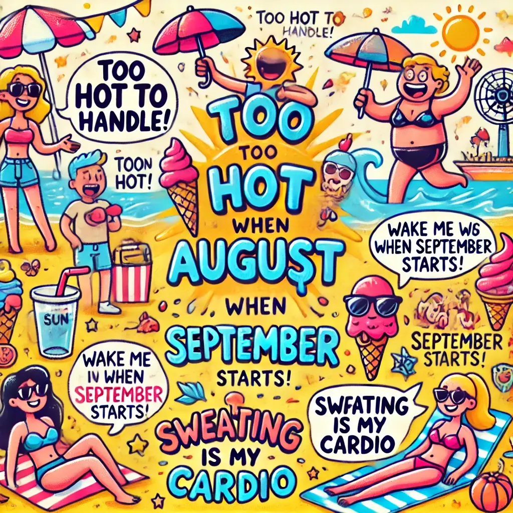 Funny August Sayings