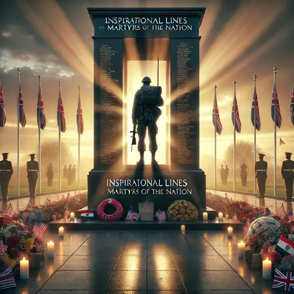 Inspirational Lines for Martyrs of the Nation