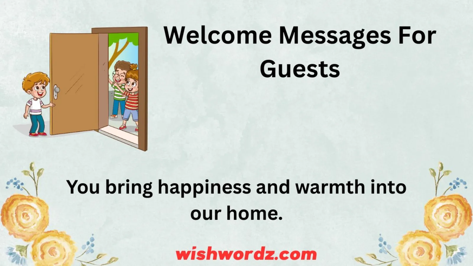 Welcome Messages For Guests