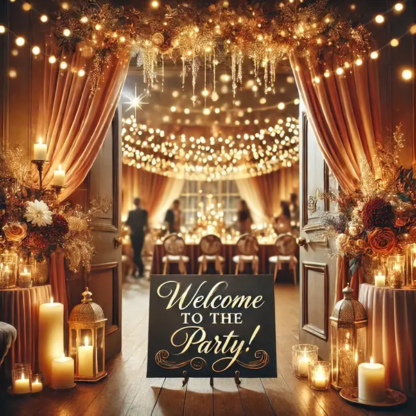 Warm Party Invitation Welcomes for Guests
