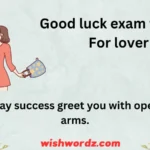 good luck exam wishes for lover