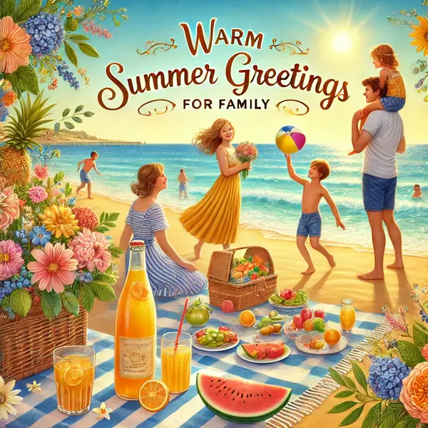 zWarm Summer Greetings for Family