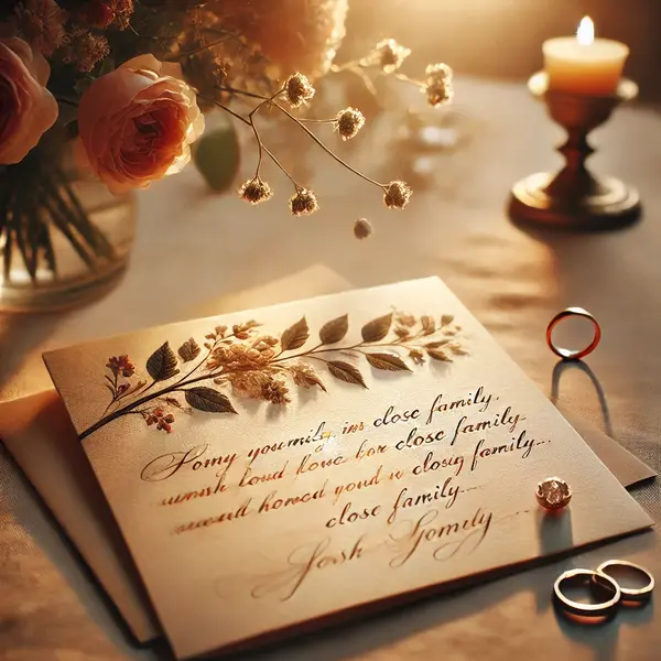 Heartfelt Wedding Messages for Close Family