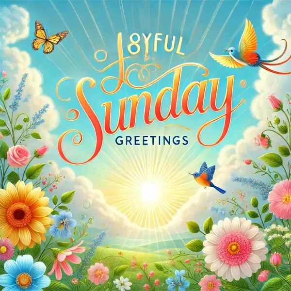 Joyful Sunday greetings