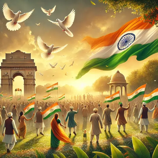Peaceful Indian Freedom Celebration Messages
