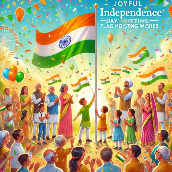 Joyful Independence Day Flag Hoisting Wishes