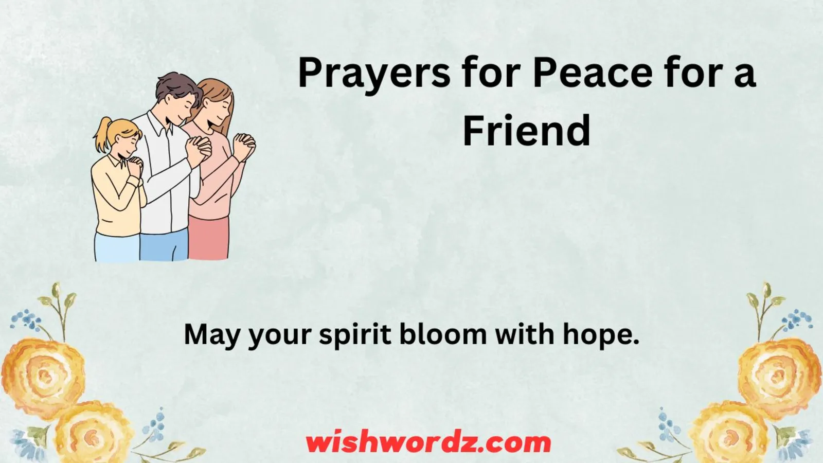 Prayers for Peace for a Friend