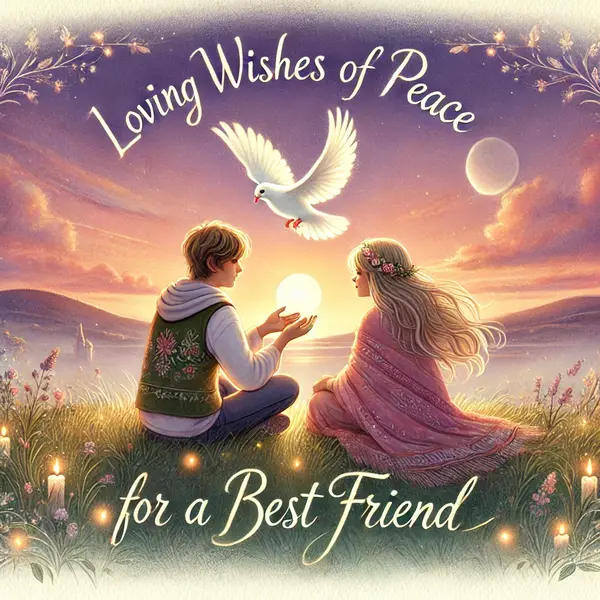 Loving Wishes of Peace for a Best Friend