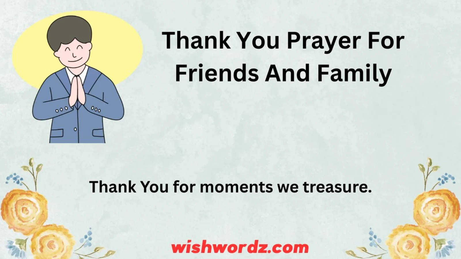 Thank You Prayer for Friends and Family