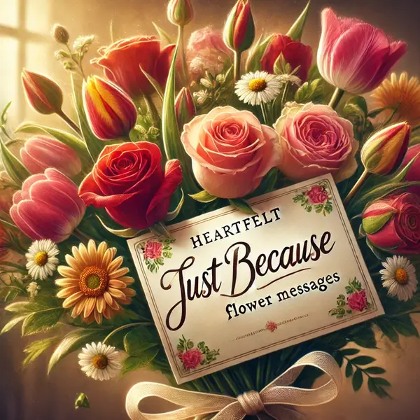 Heartfelt Just Because Flower Messages