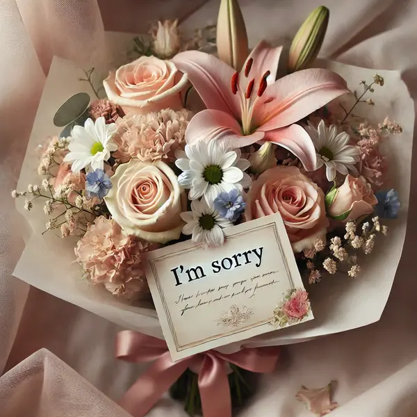 Apology Flower Messages