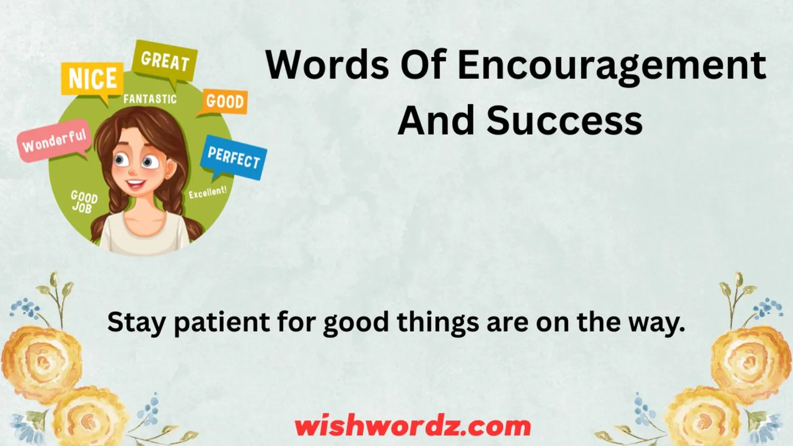 Words of Encouragement and Success