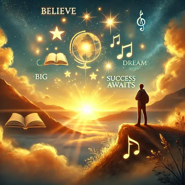 Encouragement and success wishes for dreams