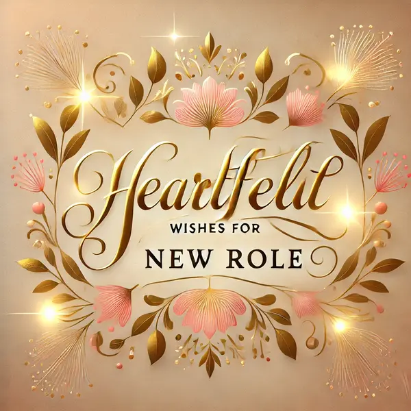 Heartfelt Wishes For New Role