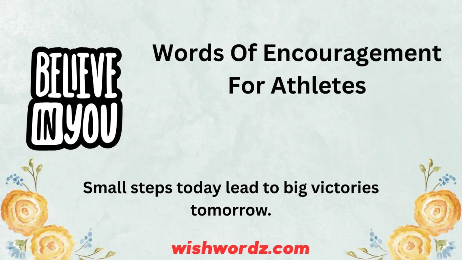 Words Of Encouragement For Athletes
