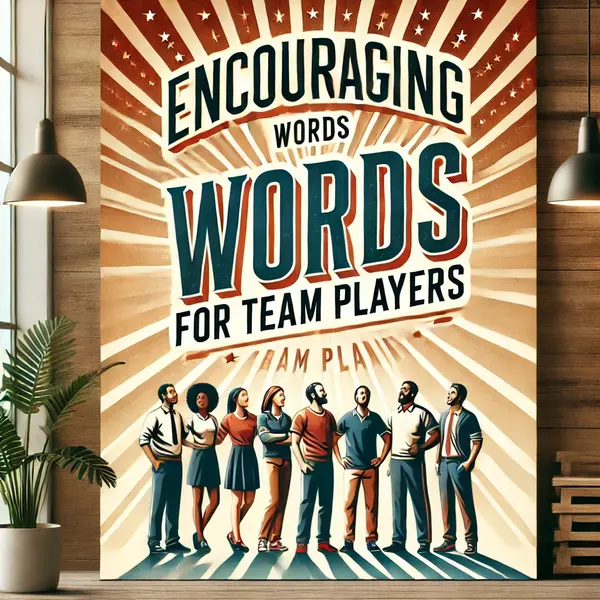 Encouraging Words for Team Players