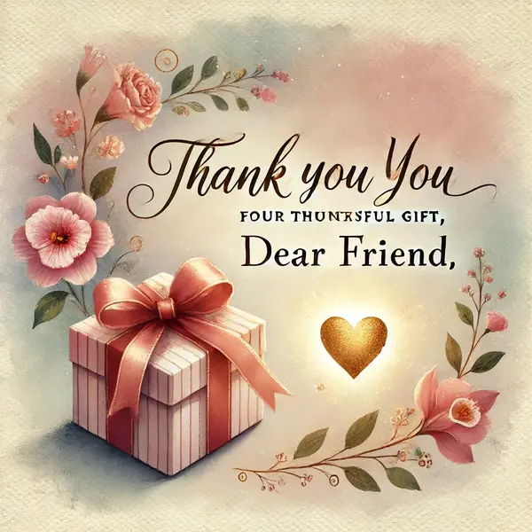 Heartfelt Thank You Messages for Gifts from Friends