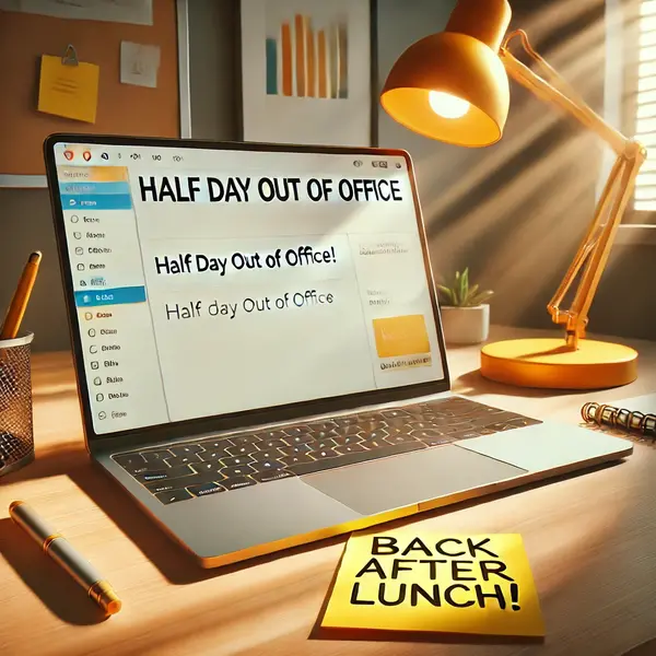 Half Day Out of Office Notes